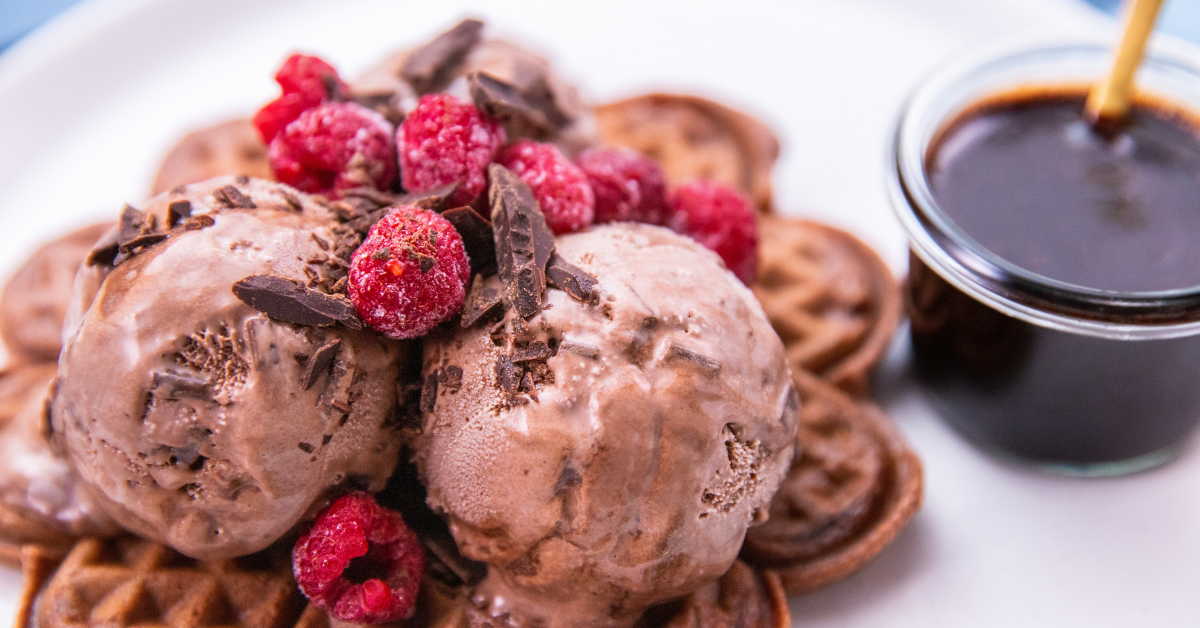 Chocolate Easter Waffles