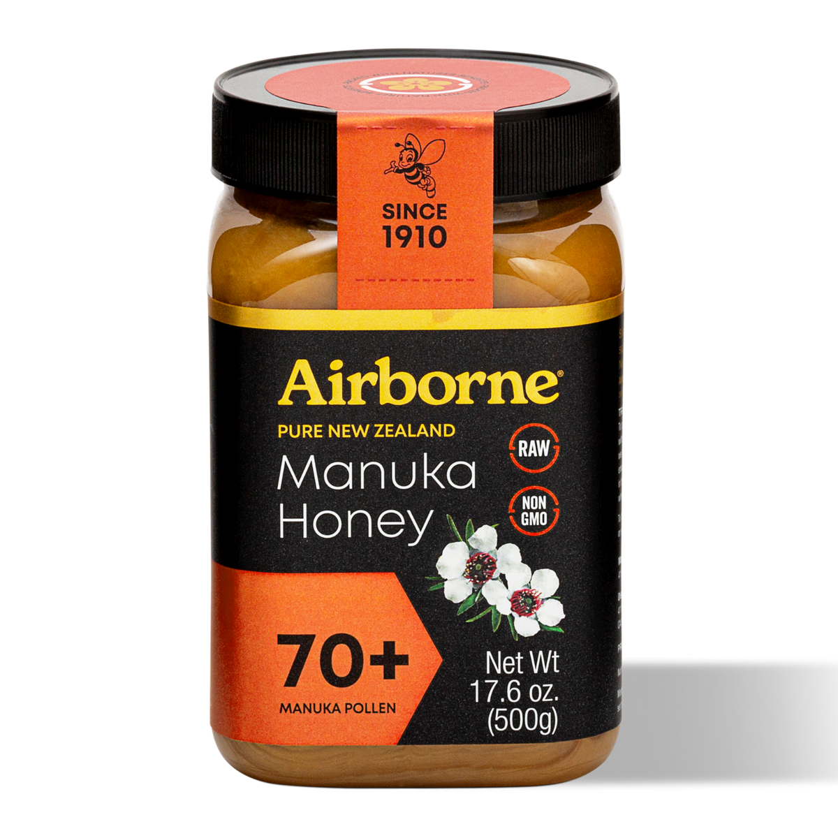 Mānuka 70+ Monofloral Honey 17.6oz– Airborne USA