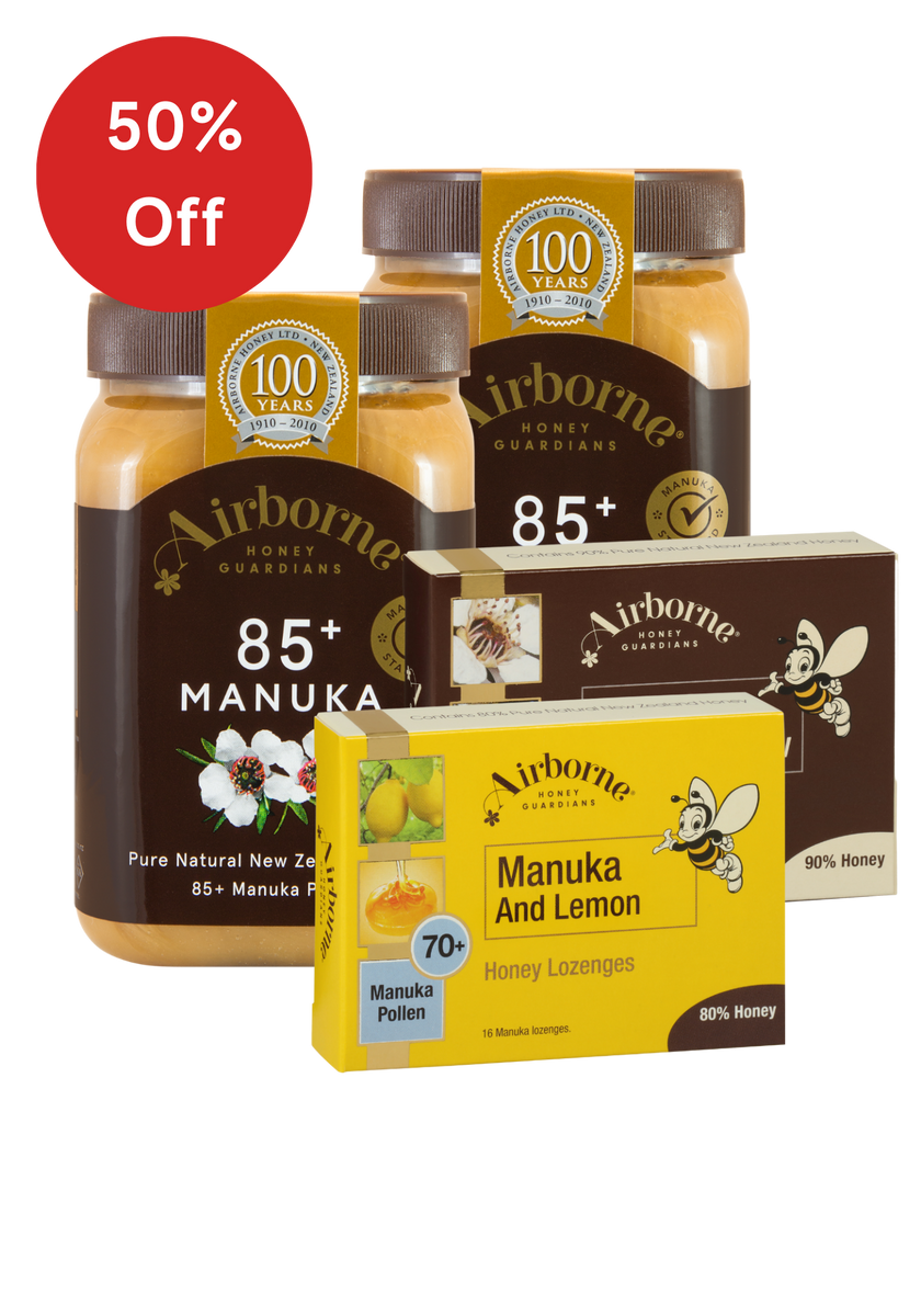 Manuka Honey 85+ Premium Pack Airborne USA
