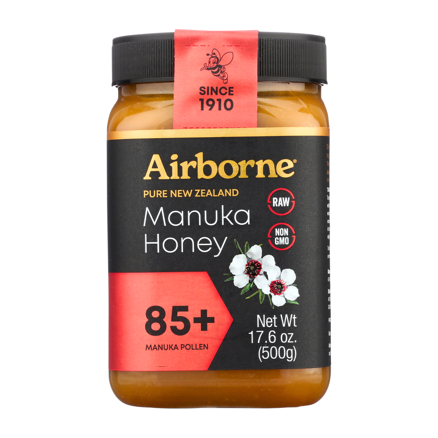 その他 Airborne Manuka & Wildflower Honey.3 pac 85% Pure Mānuka Monofloral Honey 17.6oz– Airborne USA